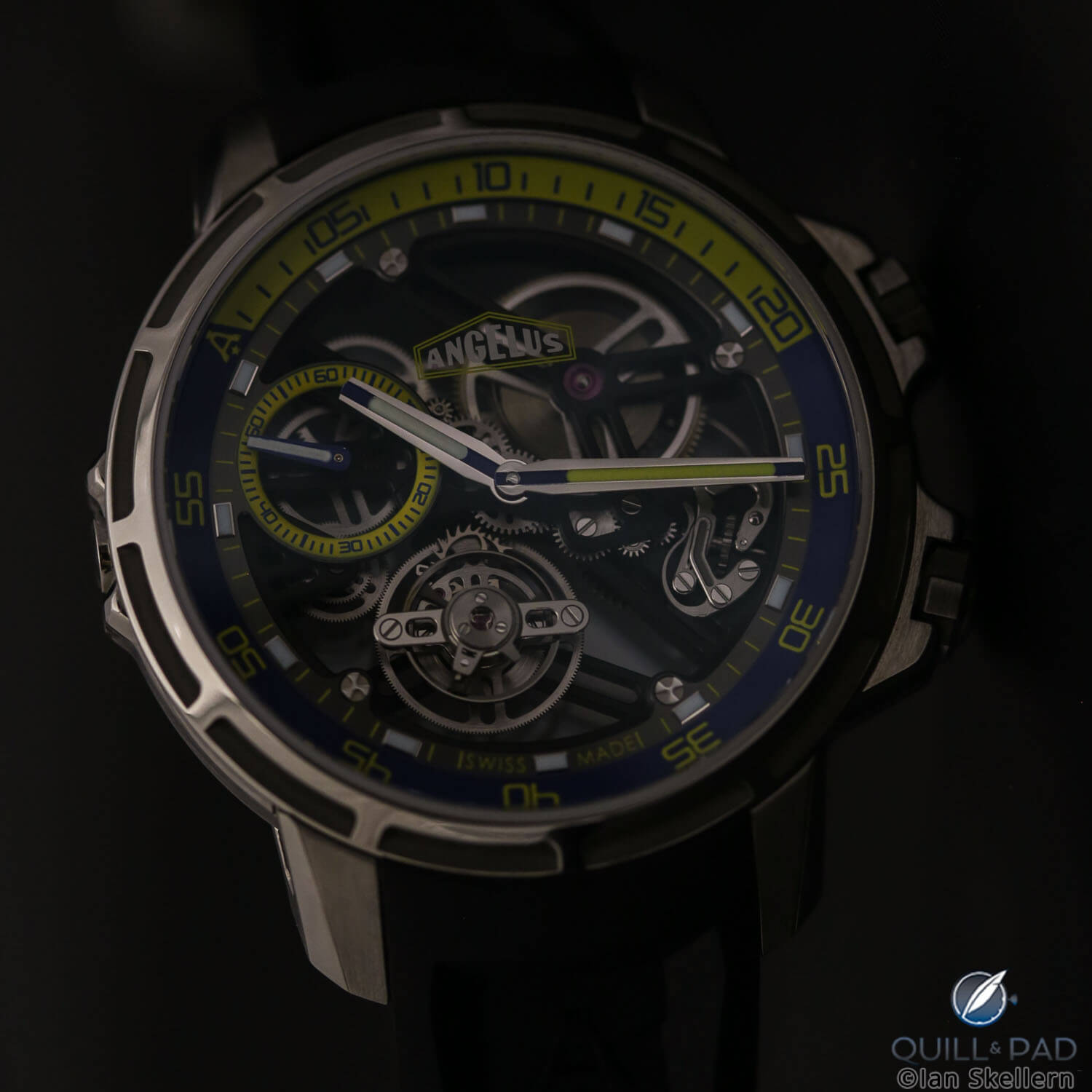 Angelus U50 Diver Tourbillon in the dark