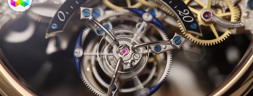 Regulator of the Bovet Braveheart Tourbillon with cylindrical hairspring