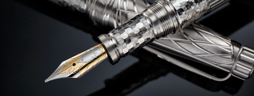 Grayson Tighe for Blancpain Series 2 fountain pen nib close up