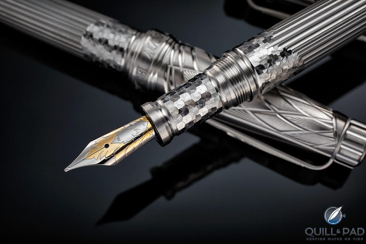 Grayson Tighe for Blancpain Series 2 fountain pen nib close up