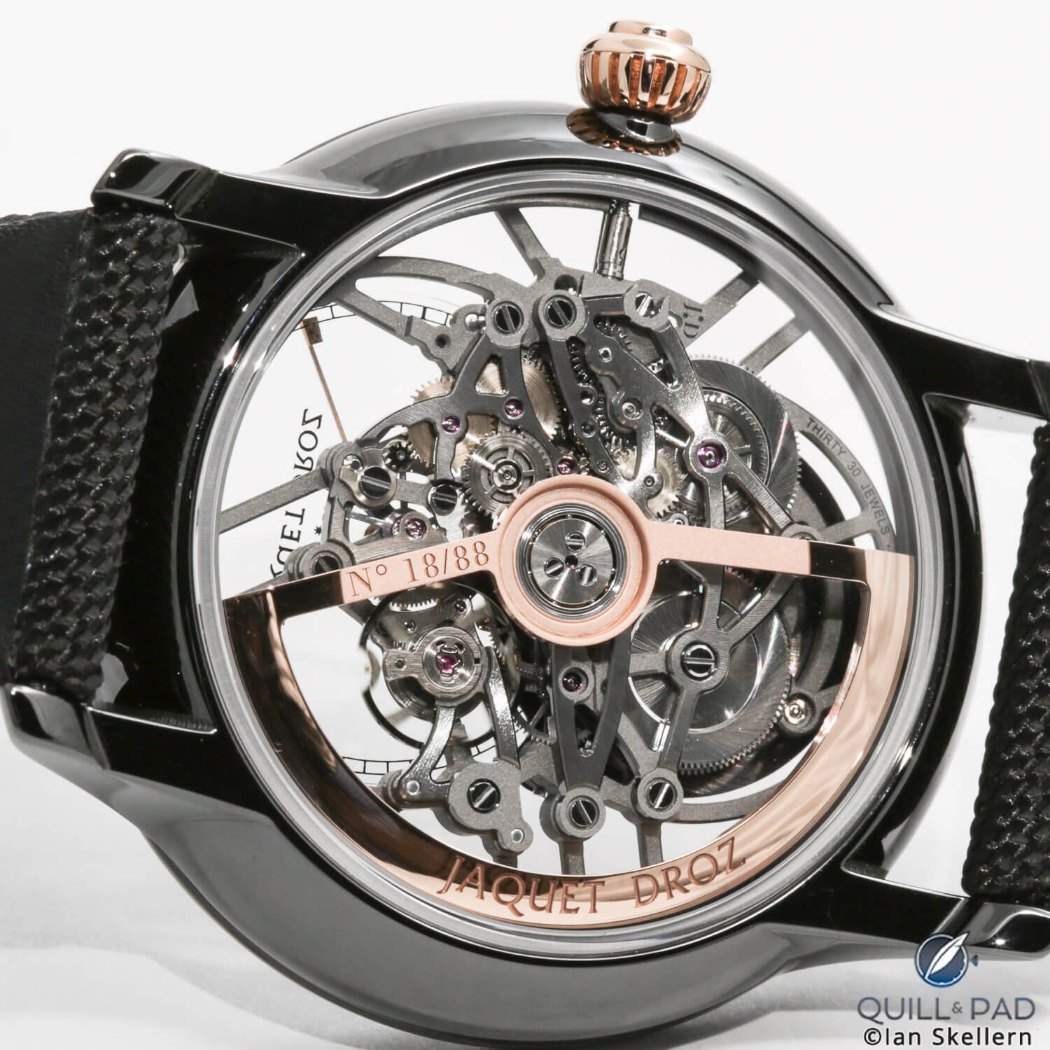 View through the display back all the way through the whole watch