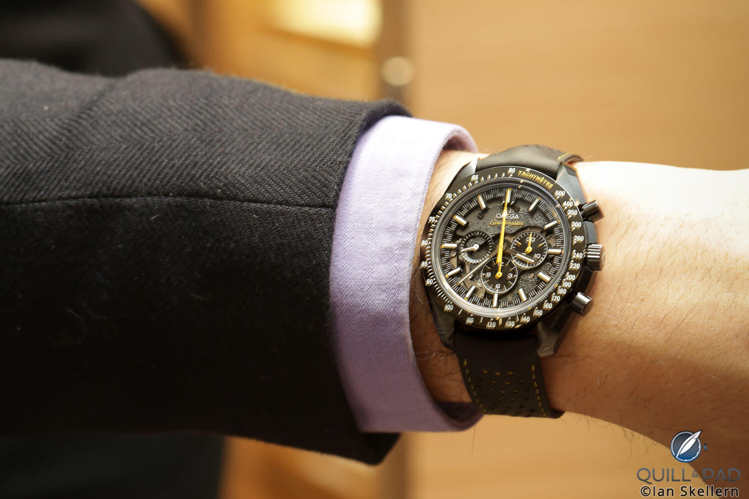 Omega Speedmaster Dark Side Of The Moon Apollo 8 on the wrist