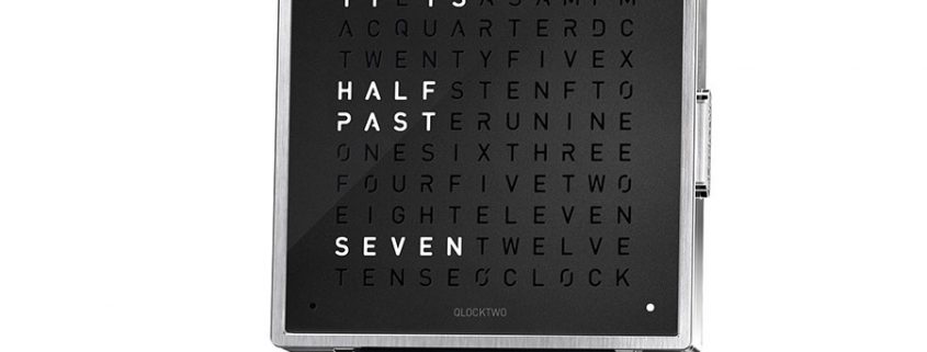 Qlocktwo W39 Pure Black