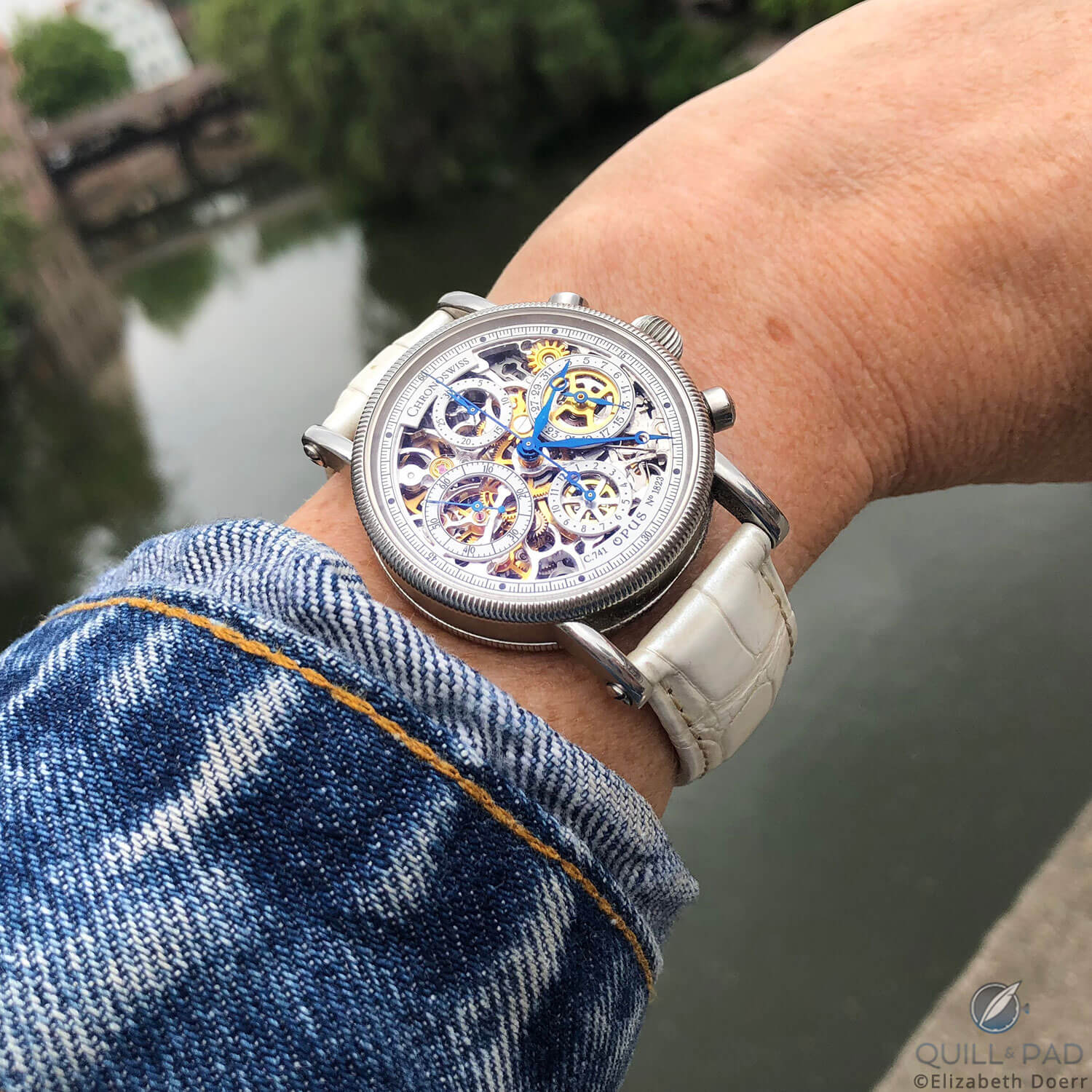 Chronoswiss Opus on the wrist