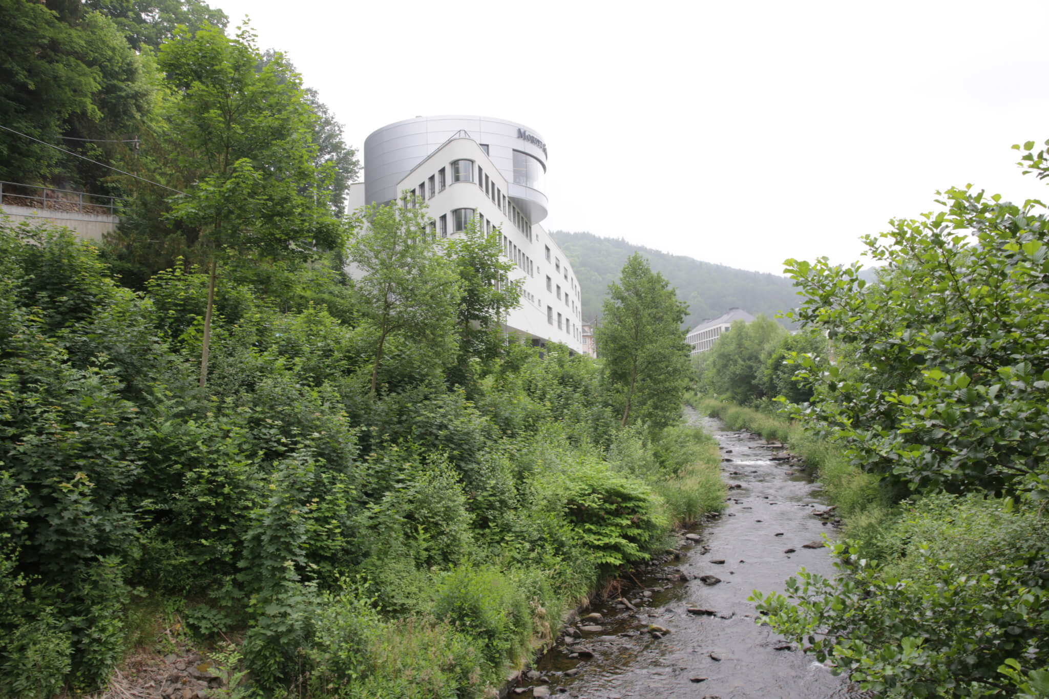 Moritz Grossman manufactory, overlooking the Moritz Grossman brook running through Glashütte