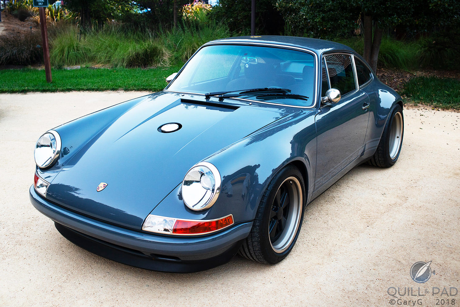 A quick break from watches: a Porsche 911 reimagined by Singer Vehicle Design as seen at the 2018 Monterey car week