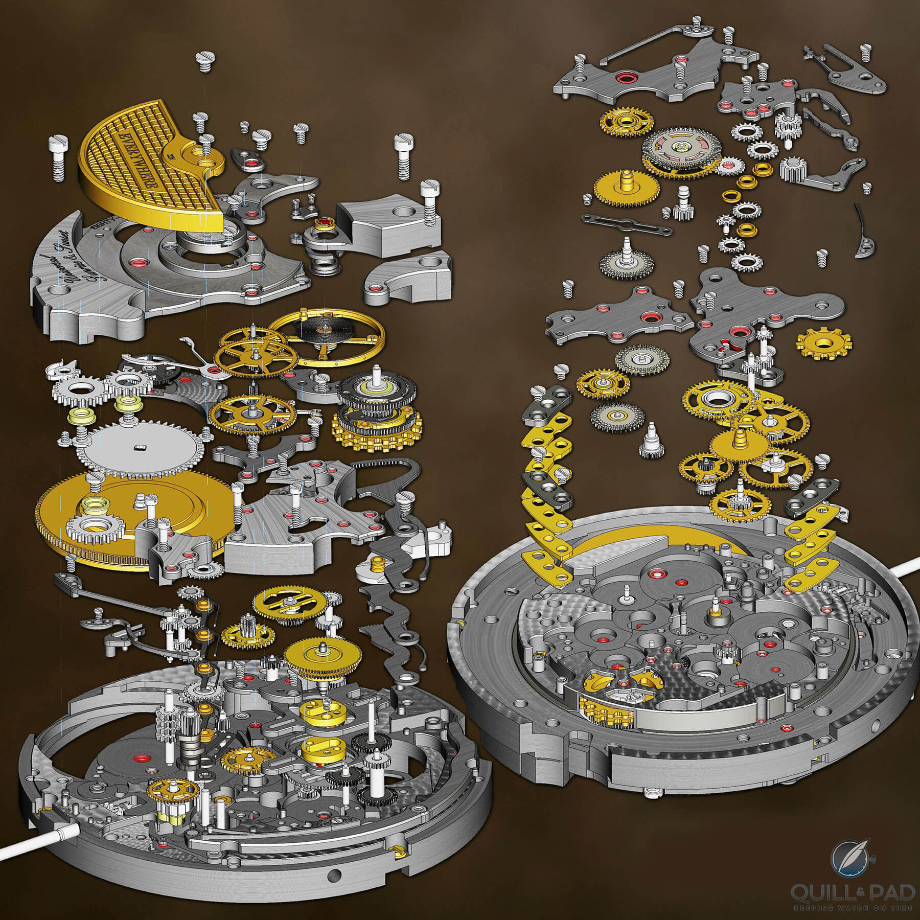 Exploded movement of the Krayon Everywhere