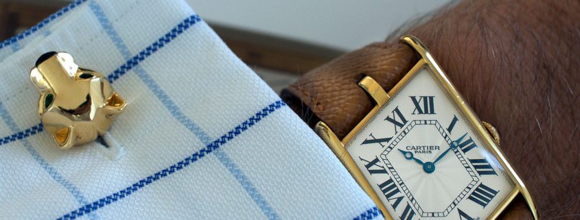 Cartier Panthère cufflinks in gold