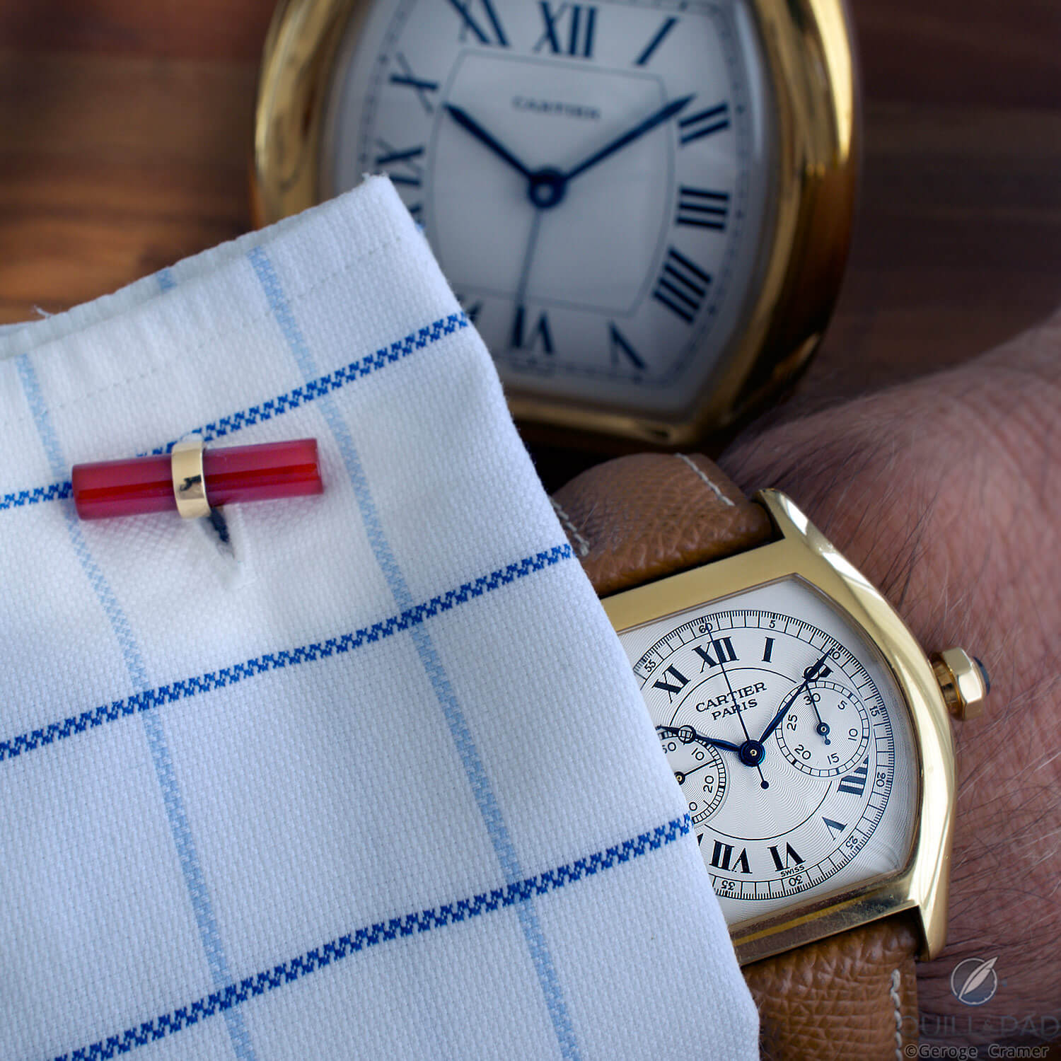 Cartier Carnelian studs & bars