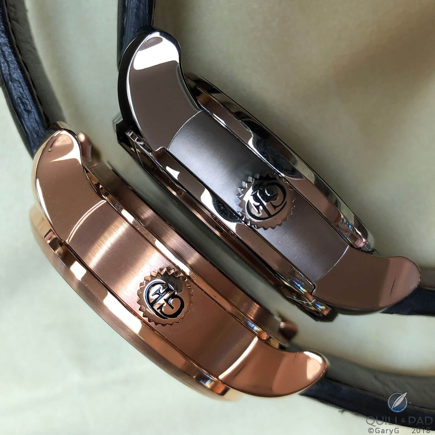 Profile view of Greubel Forsey’s Invention Pieces 1 (at left) and 2