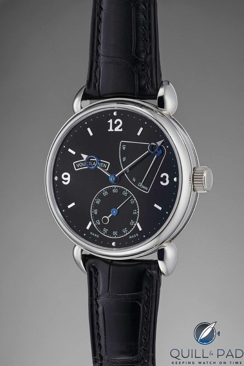 Kari Voutilainen Vingt-8 Power Reserve with black dial (photo courtesy Phillips auctions)