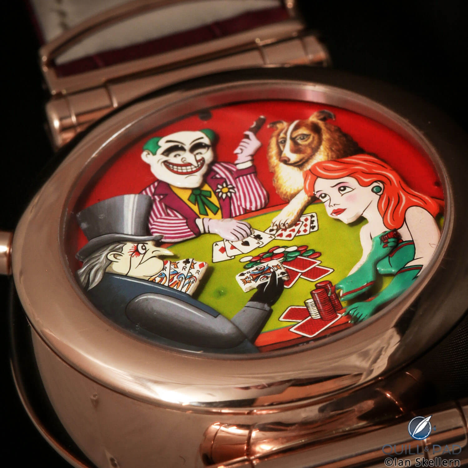Back of the Konstantin Chaykin And Svend Andersen Joker Automaton