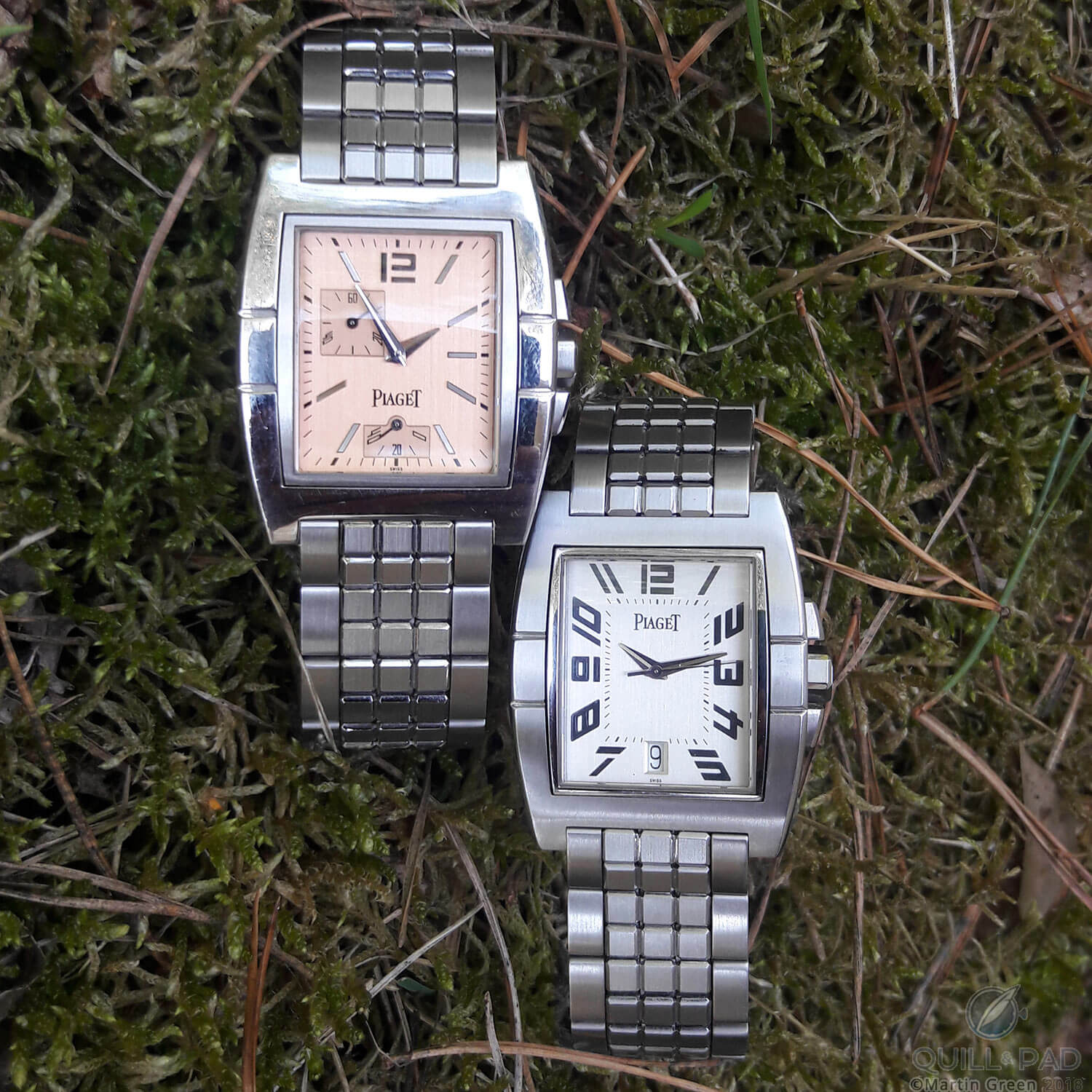 Piaget Upstreams with salmon and white dials