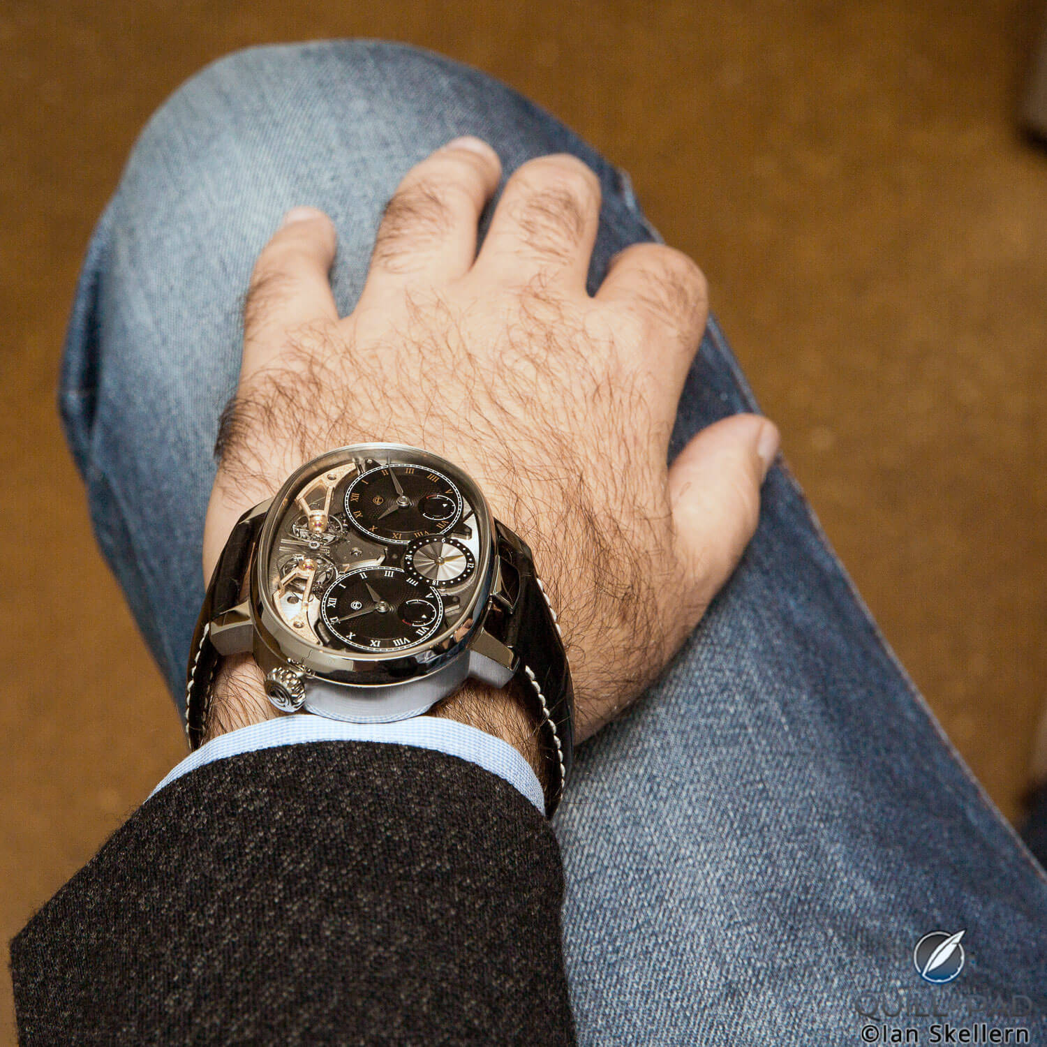 Armin Strom Masterpiece 1 Dual Time Resonance on the wrist