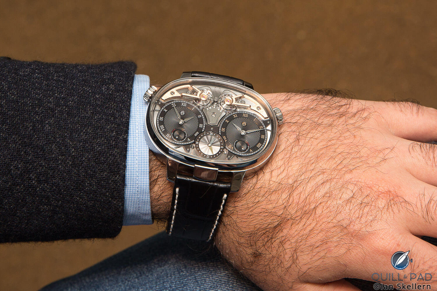 Armin Strom Masterpiece 1 Dual Time Resonance on the wrist