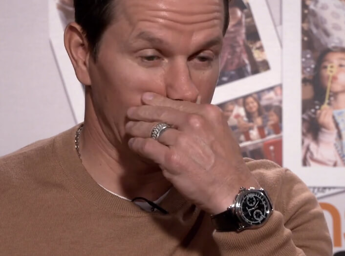 Mark Wahlberg wearing a Patek Philppe Ref 5370