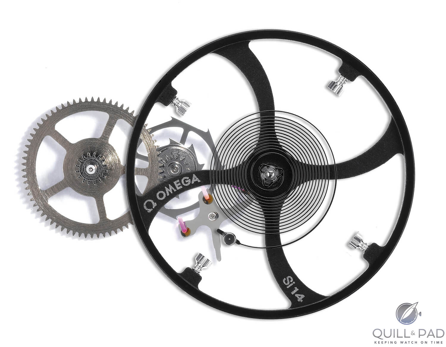 Omega co-axial-escapement
