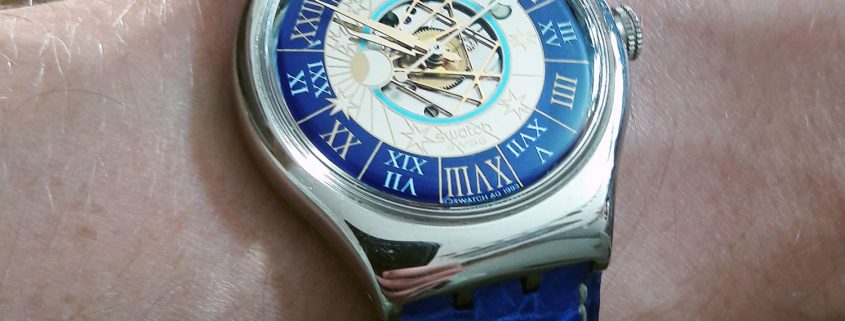 Swatch Tresor Magique on the wrist