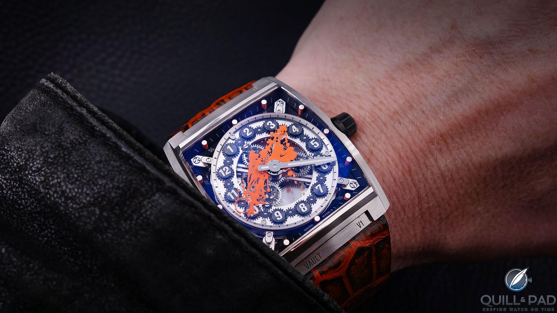 Vault V1-X on the wrist