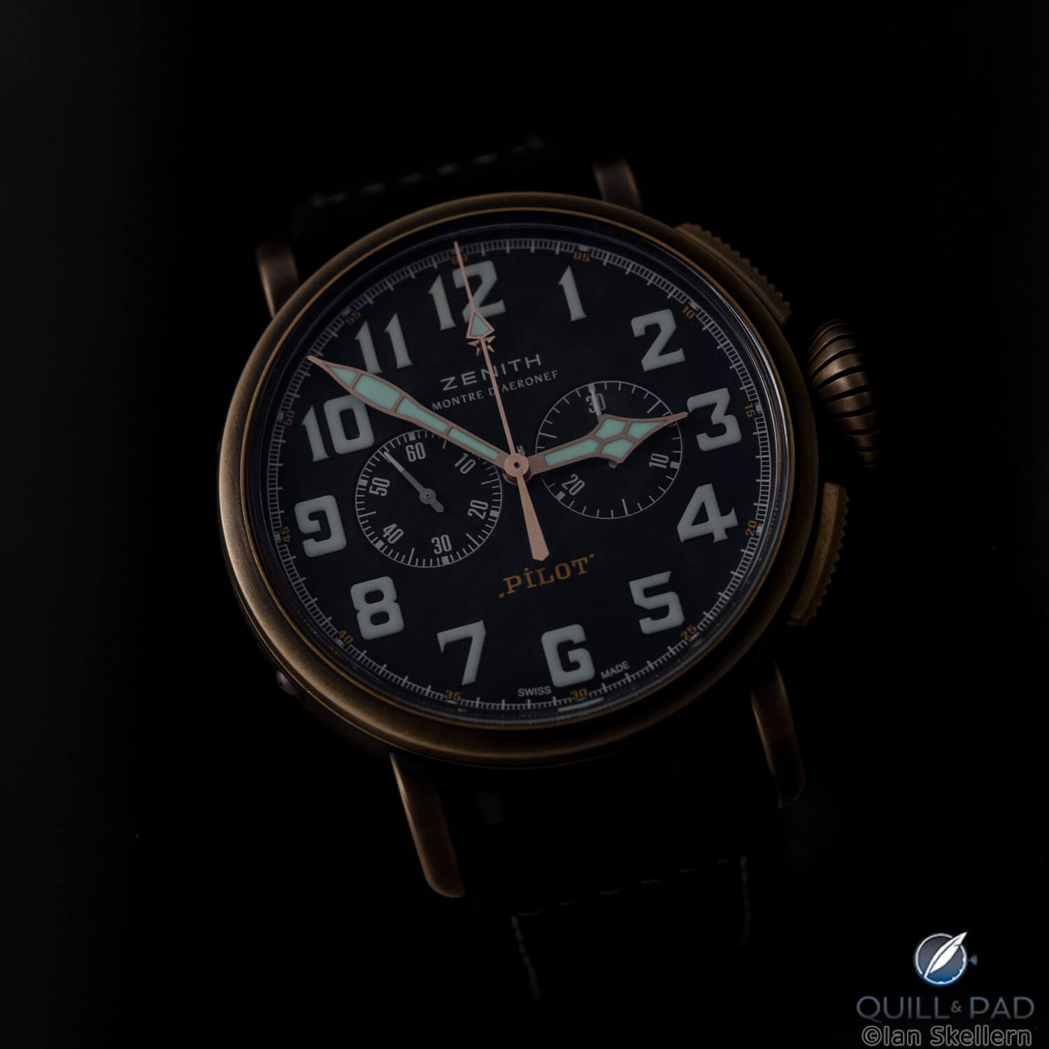 Zenith Pilot Type 20 Chronograph lume