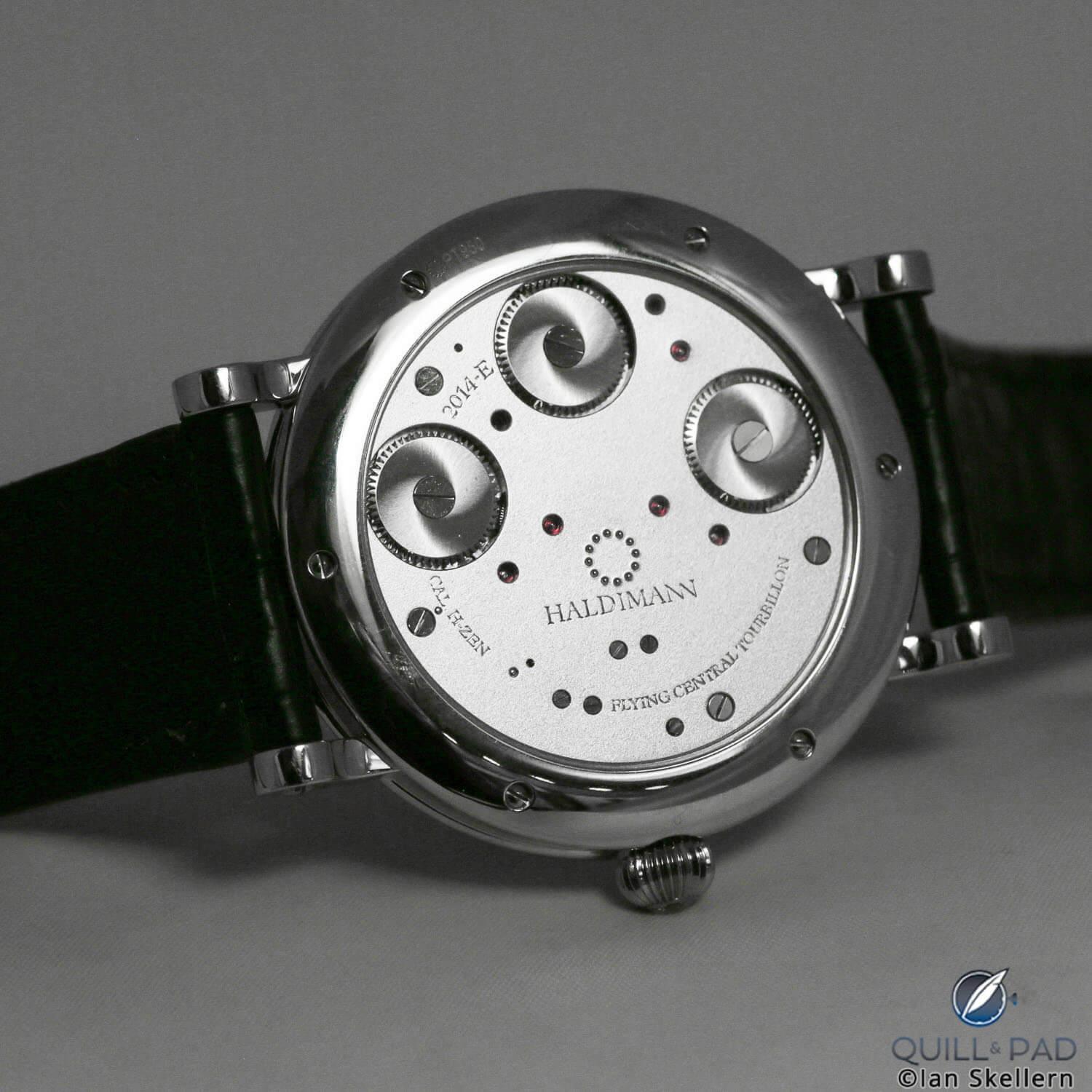 Through the display back to the beautiful hand crafted movement of Beat Haldimann's H1 Stars