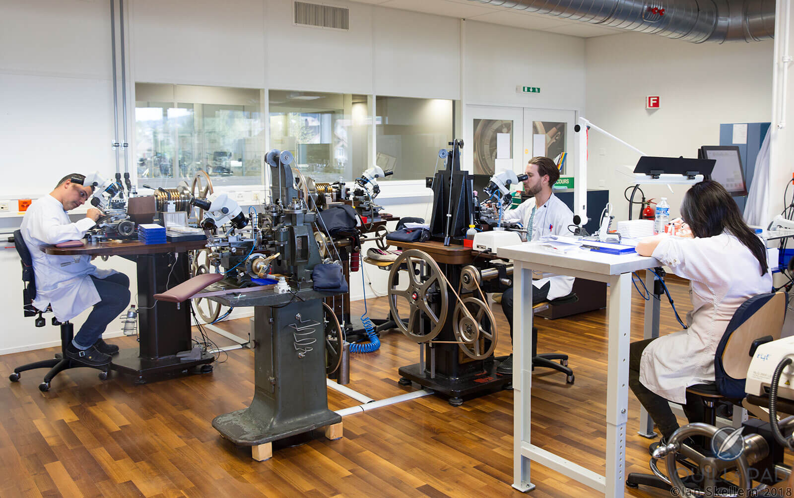 A few of the rose engine guilloche team at the Breguet manufacture