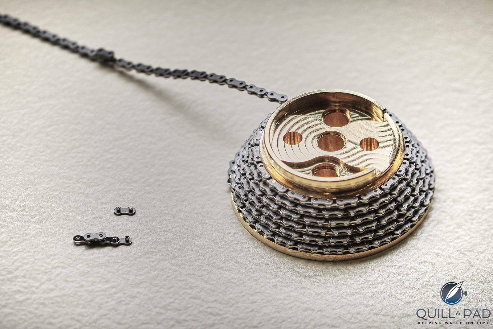 Assembling the chain and fusée of the Ferdinand Berthoud Chronomètre FB 1
