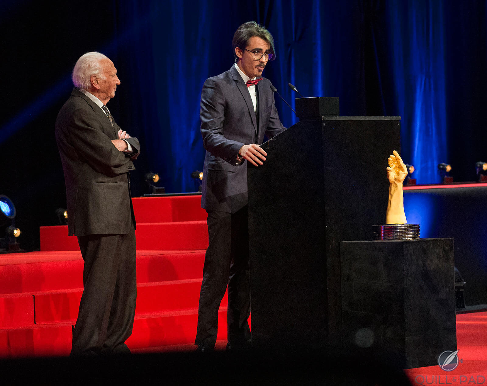 Watchmaking past and future: Georges Dubois and Christopher Lanz, top Geneva watchmaking students of 1943 and 2018 respectively