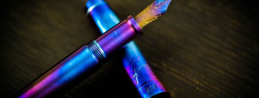 Grayson Tighe Rainbow Fire fountain pen