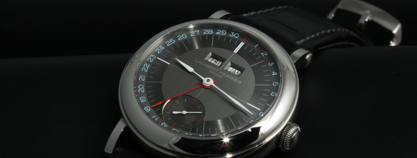 Laurent Ferrier Galet Annual Calendar Montre École slate grey