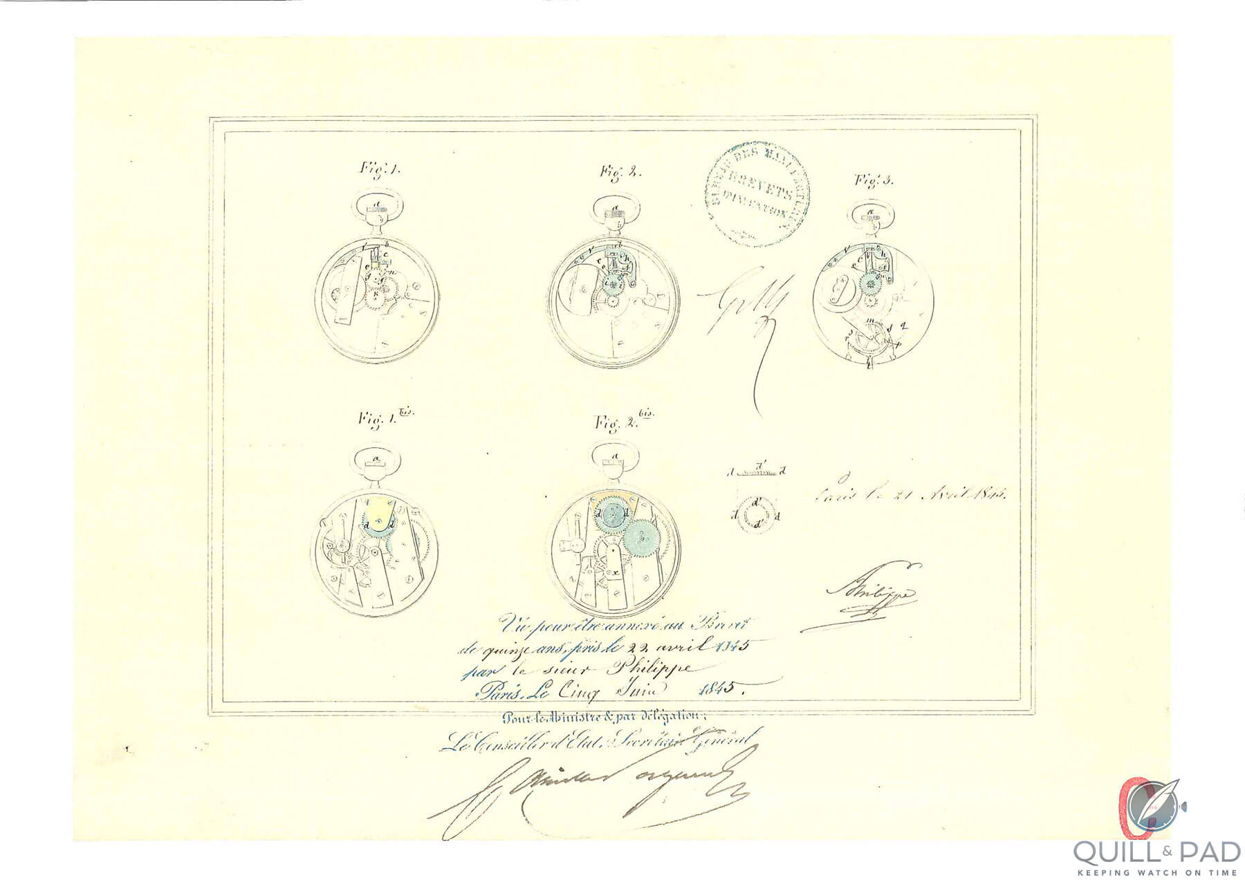 Patent from 1317 for winding mechanism of pocket watch
