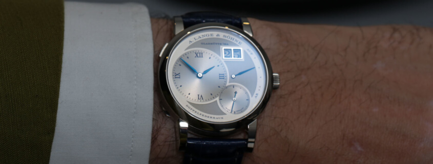 A. Lange & Söhne Lange 1 25th Anniversary Edition wristshot