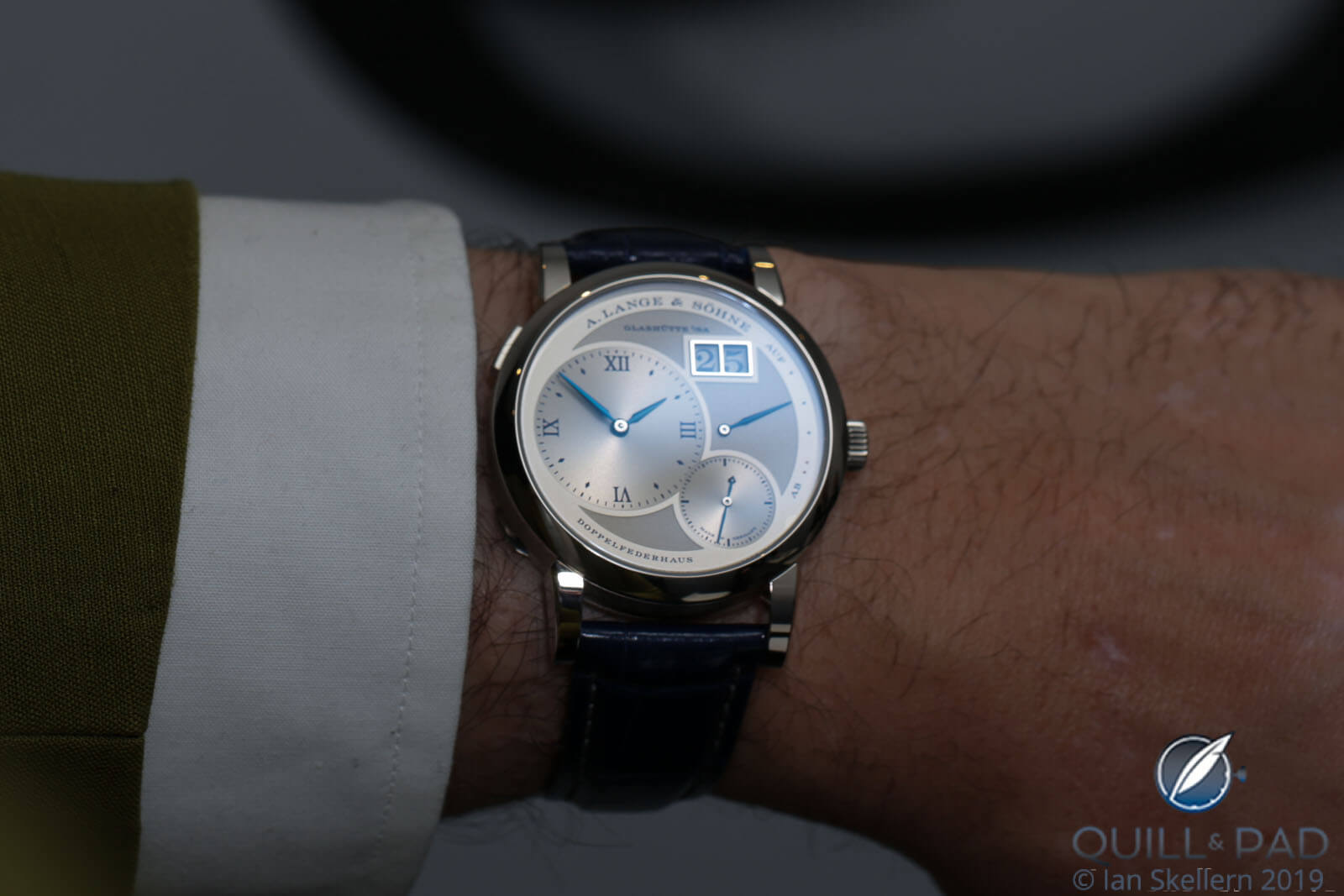 A. Lange & Söhne Lange 1 25th Anniversary Edition wristshot