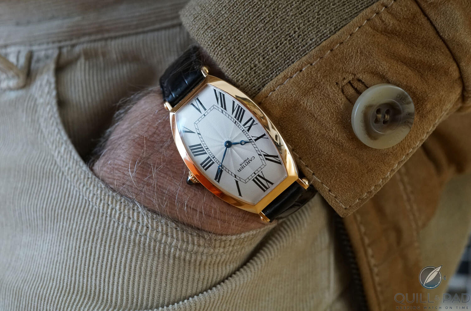 Cartier Tonneau on the wrist