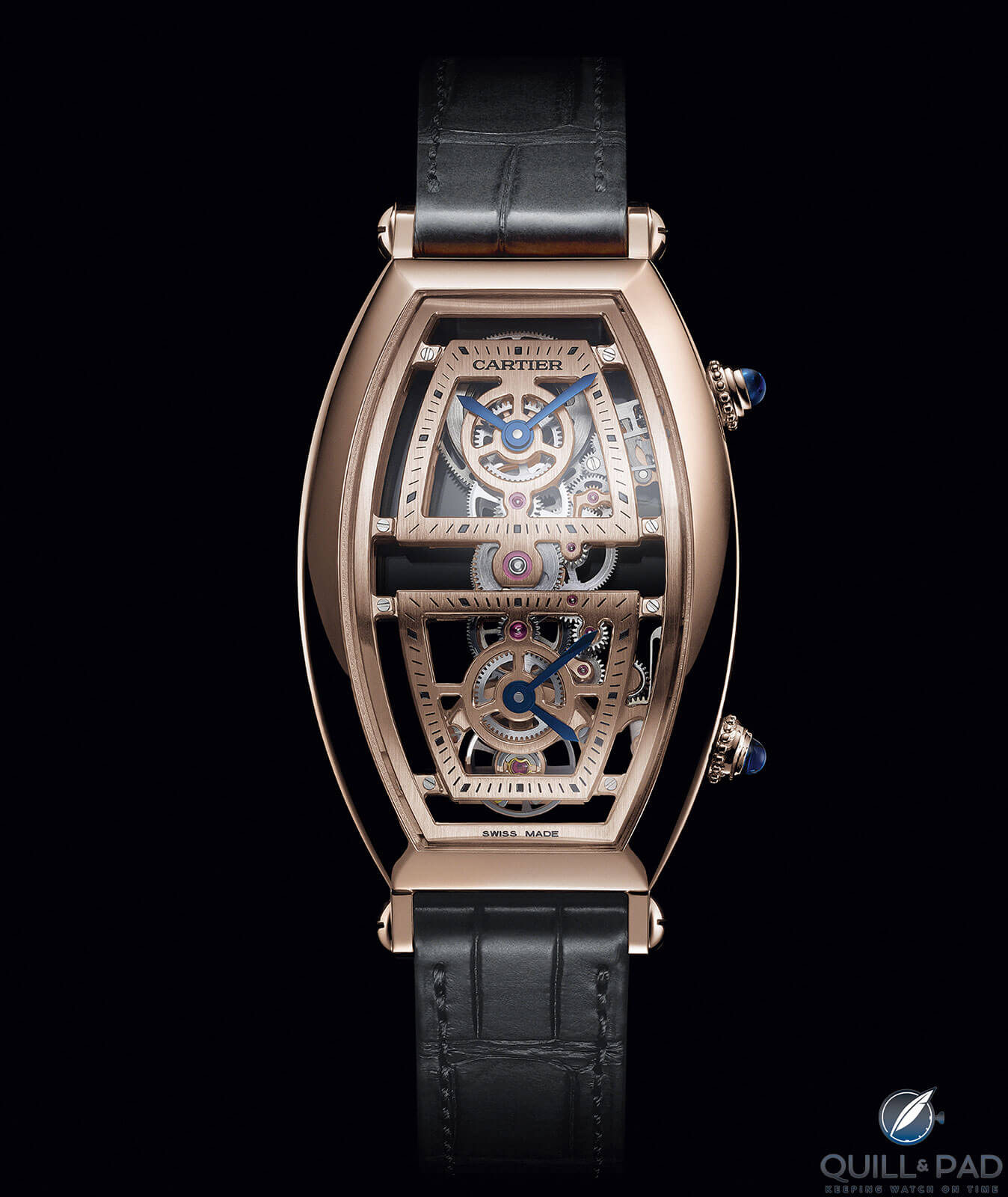 Cartier Tonneau XL Skeleton Dual Time