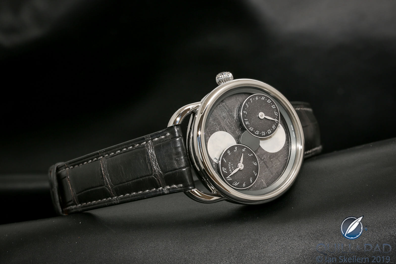 Hermès Arceau L’Heure De La Lune with meteorite dial
