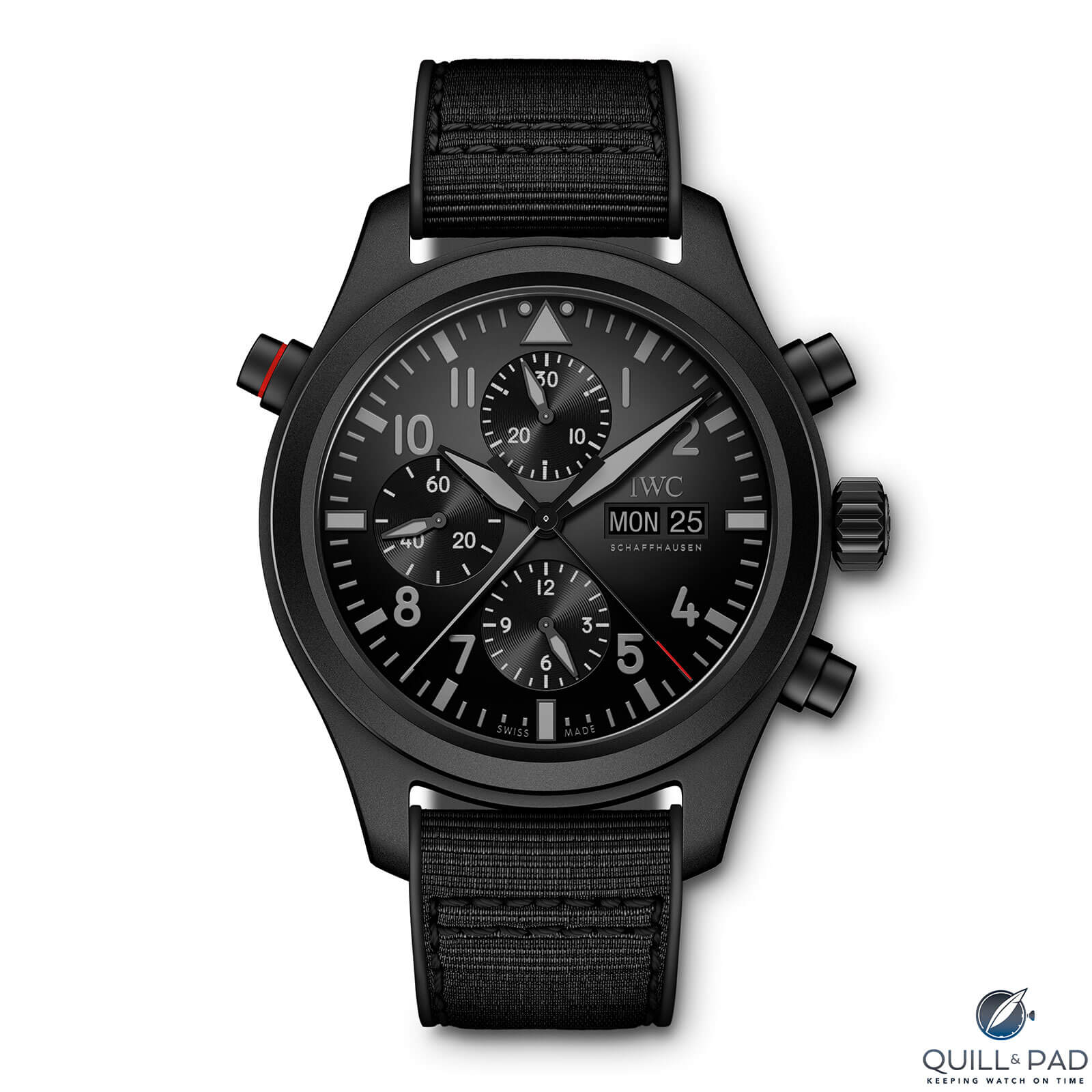 IWC Pilots Watch Double Chronograph Top Gun Ceratanium