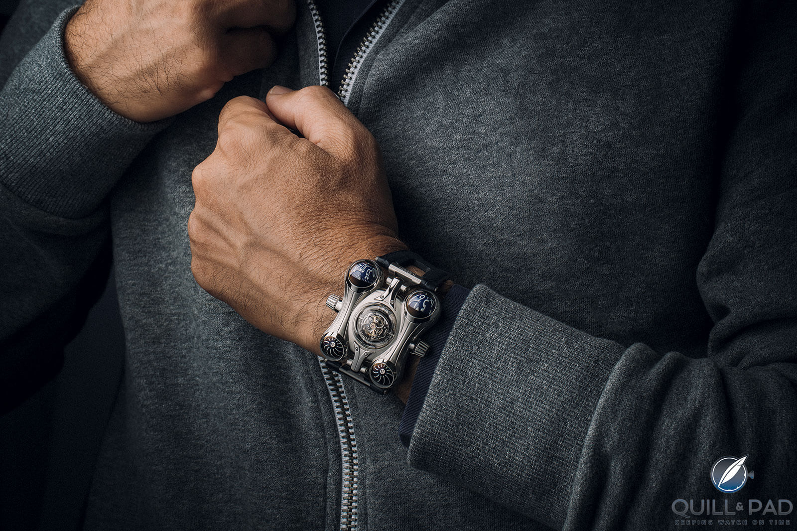MB&F HM6 Final Edition on the wrist