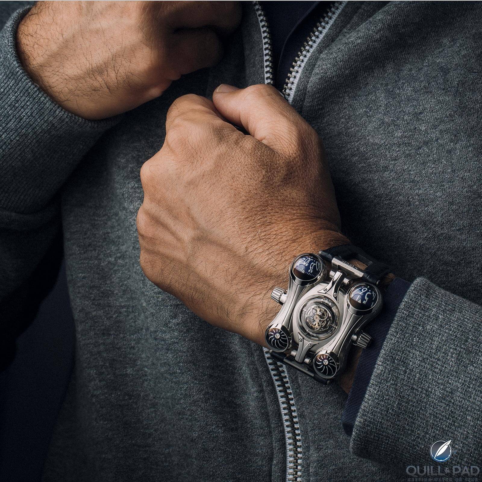 MB&F Horological Machine N°6 Final Edition on the wrist