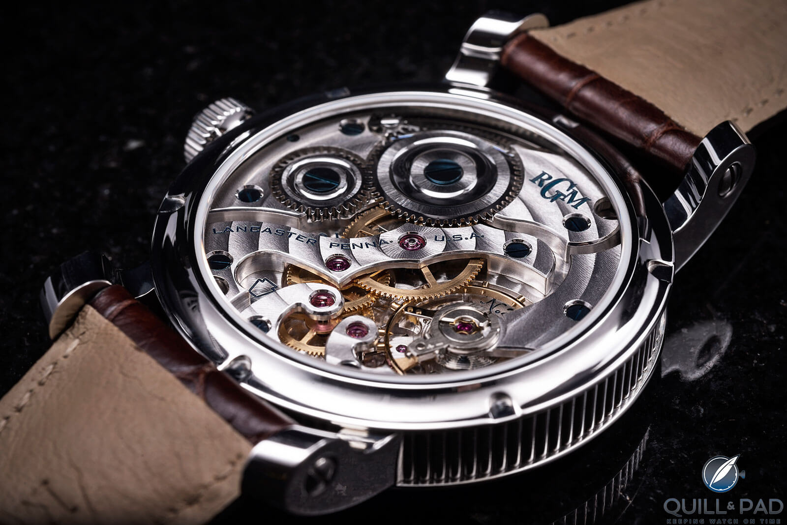 Back of the RGM Caliber 801 Classic Enamel