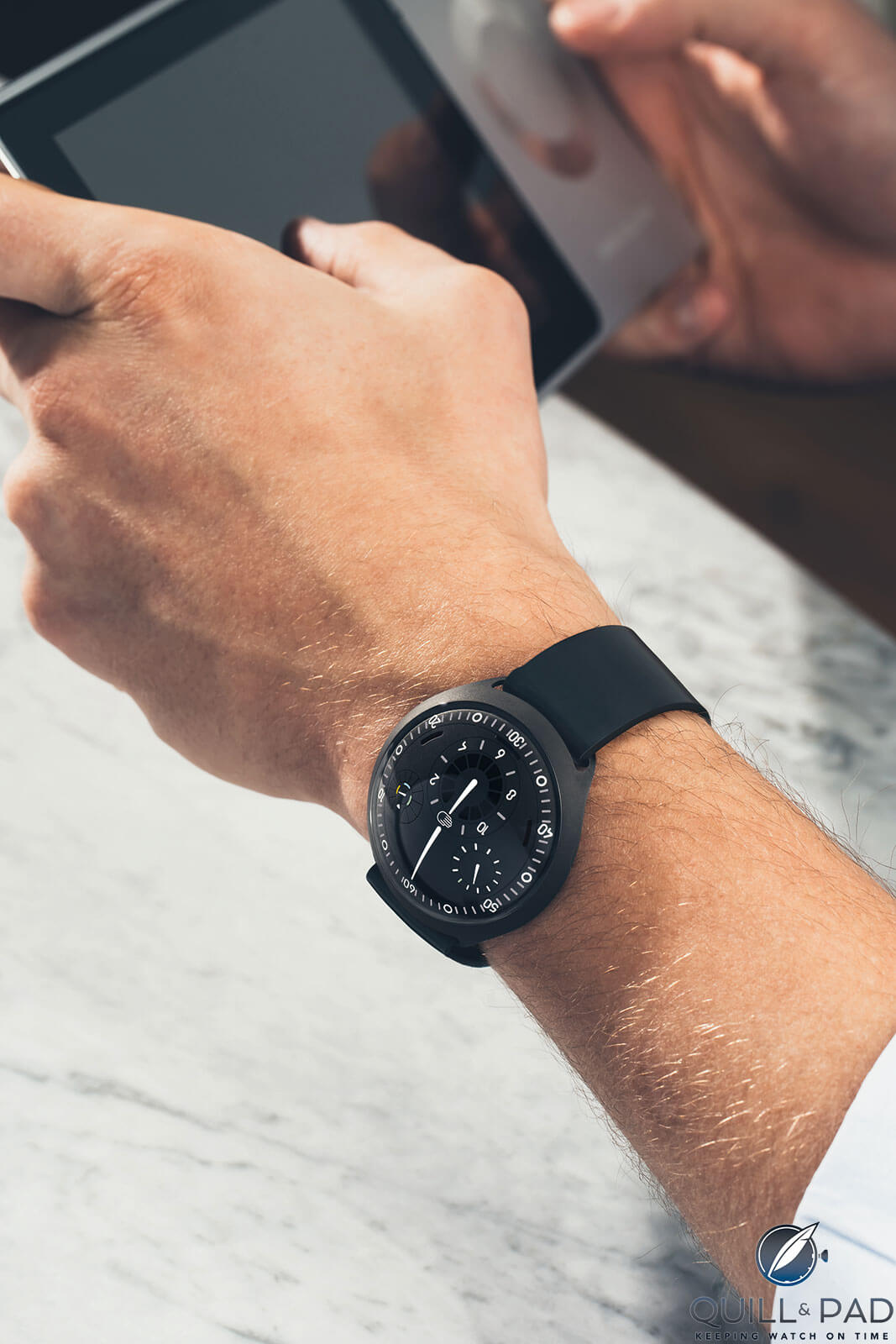 Ressence Type 2A on the wrist