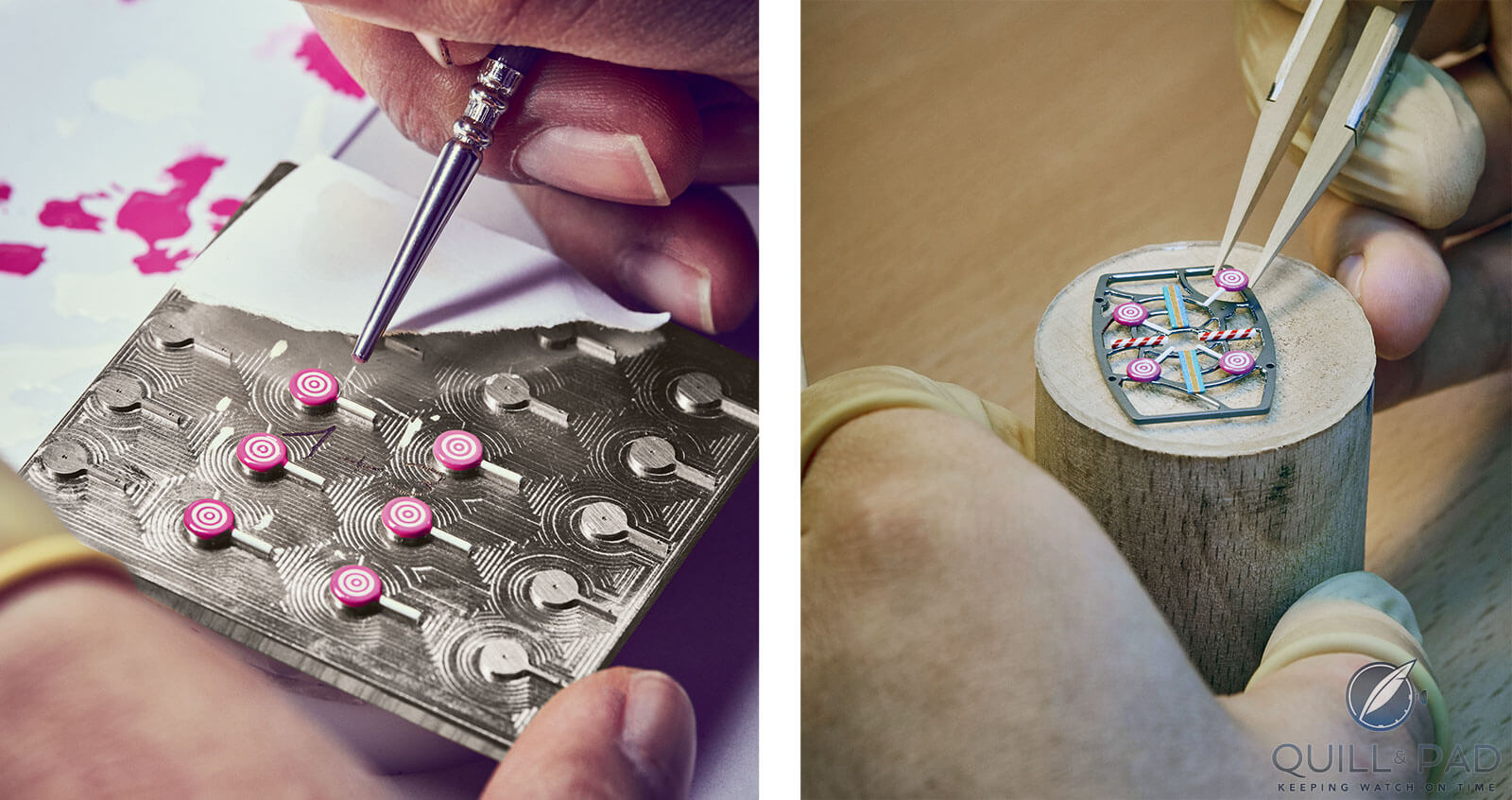 Making 'lollipops' for the Richard Mille Bonbon collection