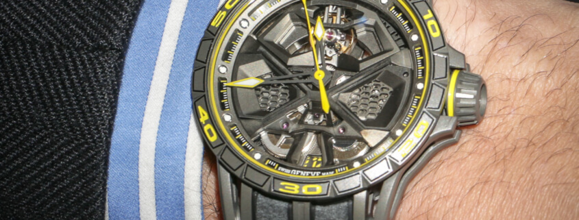 Roger Dubuis Excalibur Huracán Performante wristshot