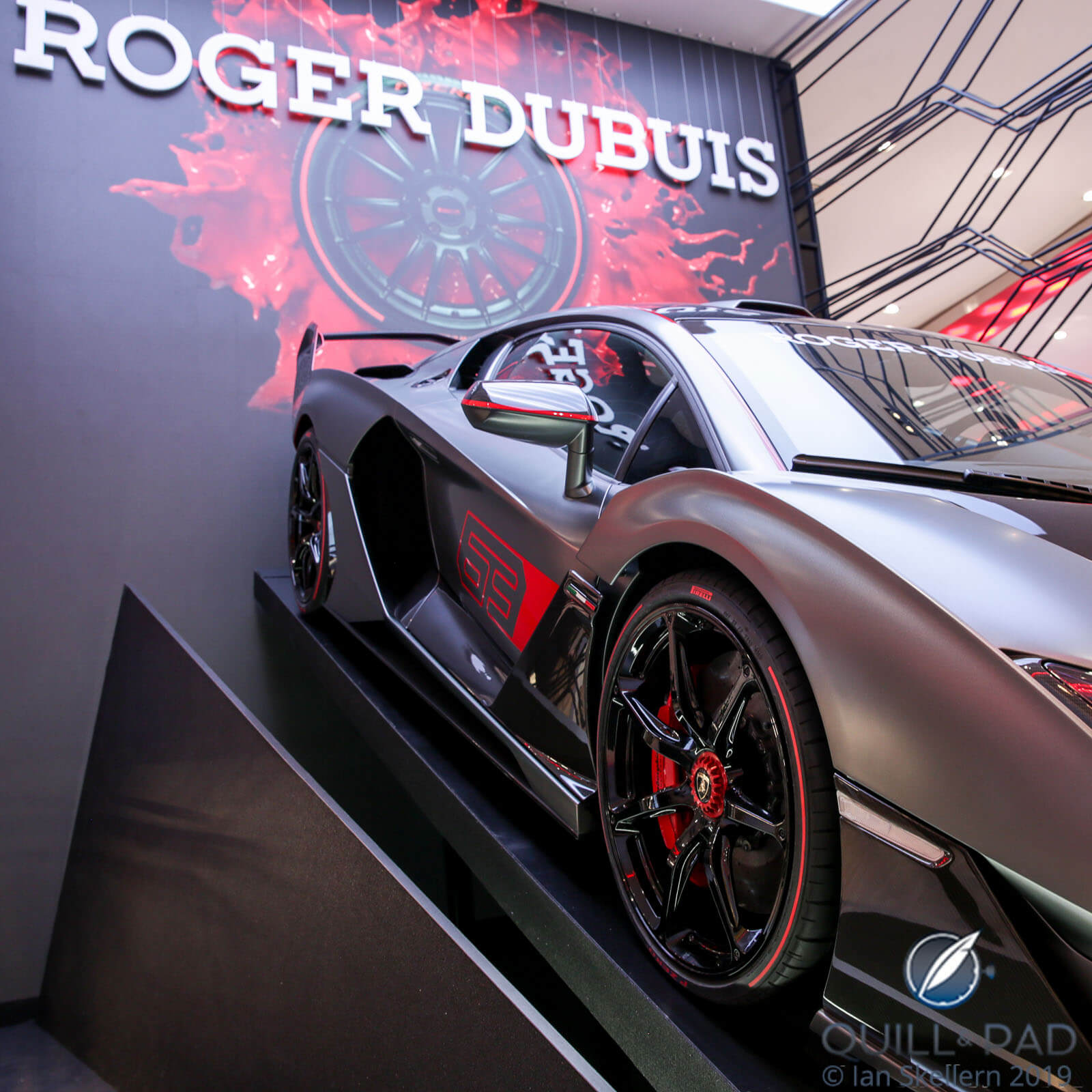 Lamborghini Huracán Performante at the Roger Dubuis stand at the 2019 SIHH