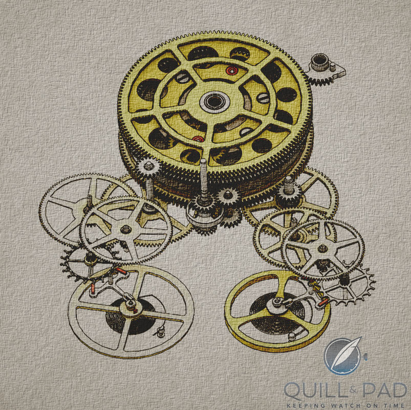 Vacheron Constantin Traditionnelle Twin Beat gear train