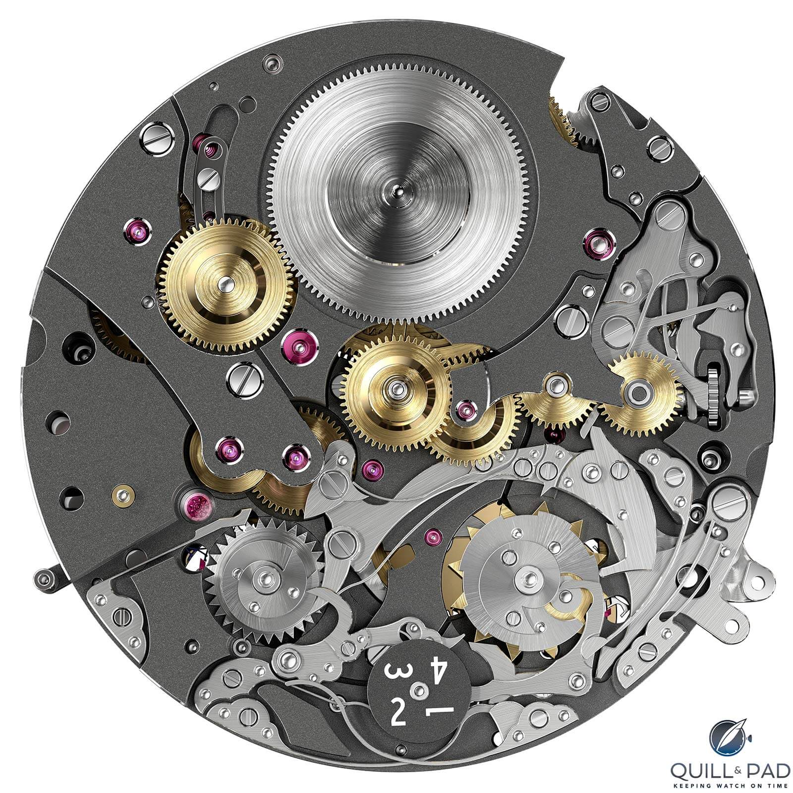 Top of the Vacheron Constantin Caliber 3610QP movement