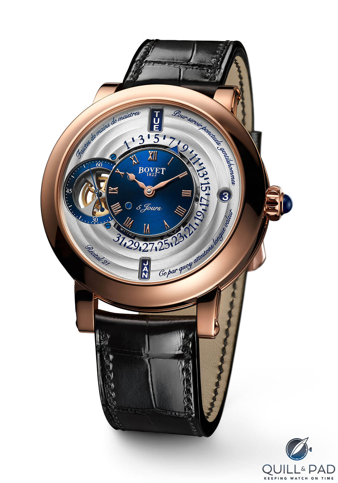 Bovet Récital 21 in red gold