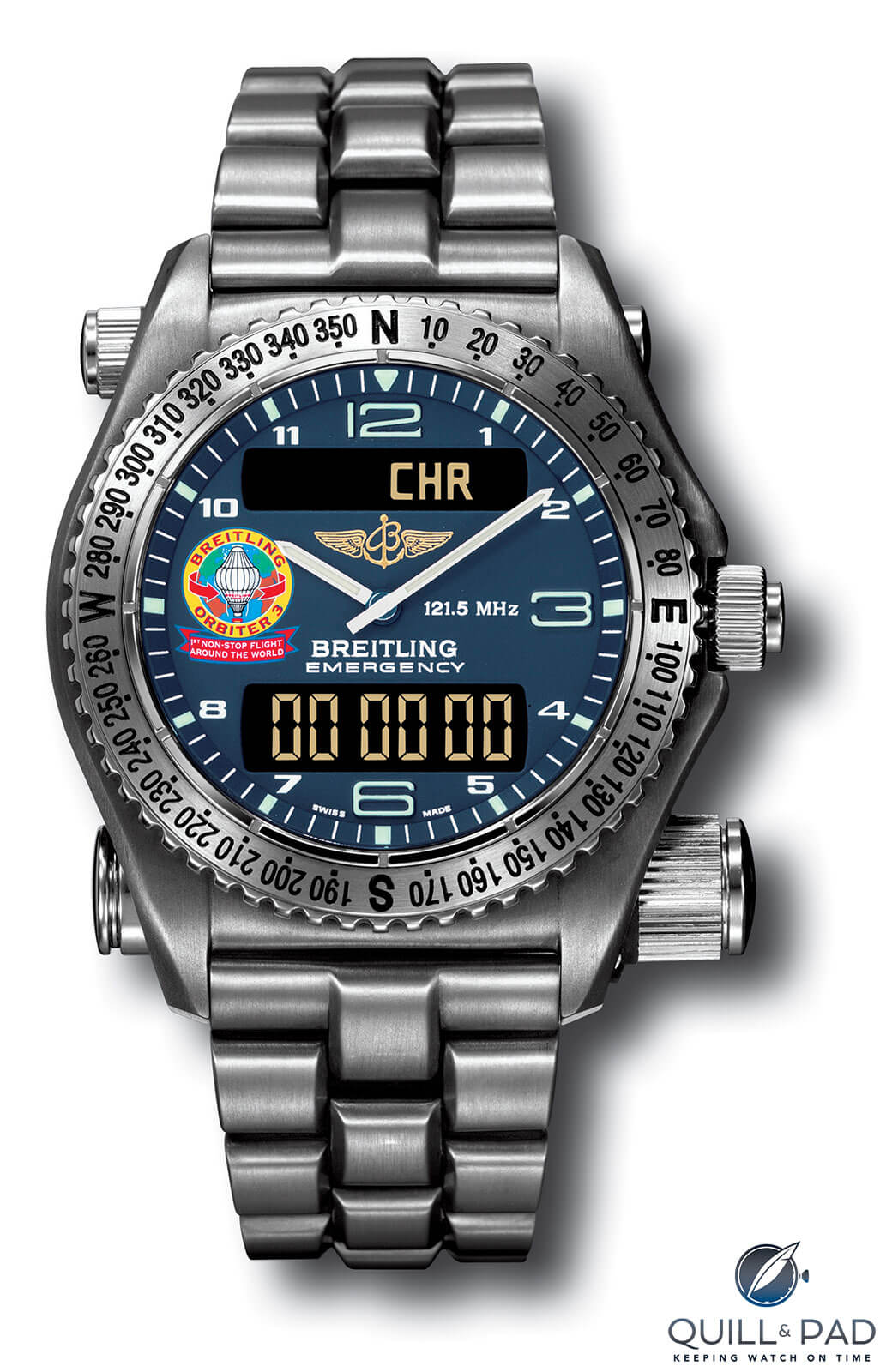 Breitling Orbiter Emergency limited edition wristwatch in titanium