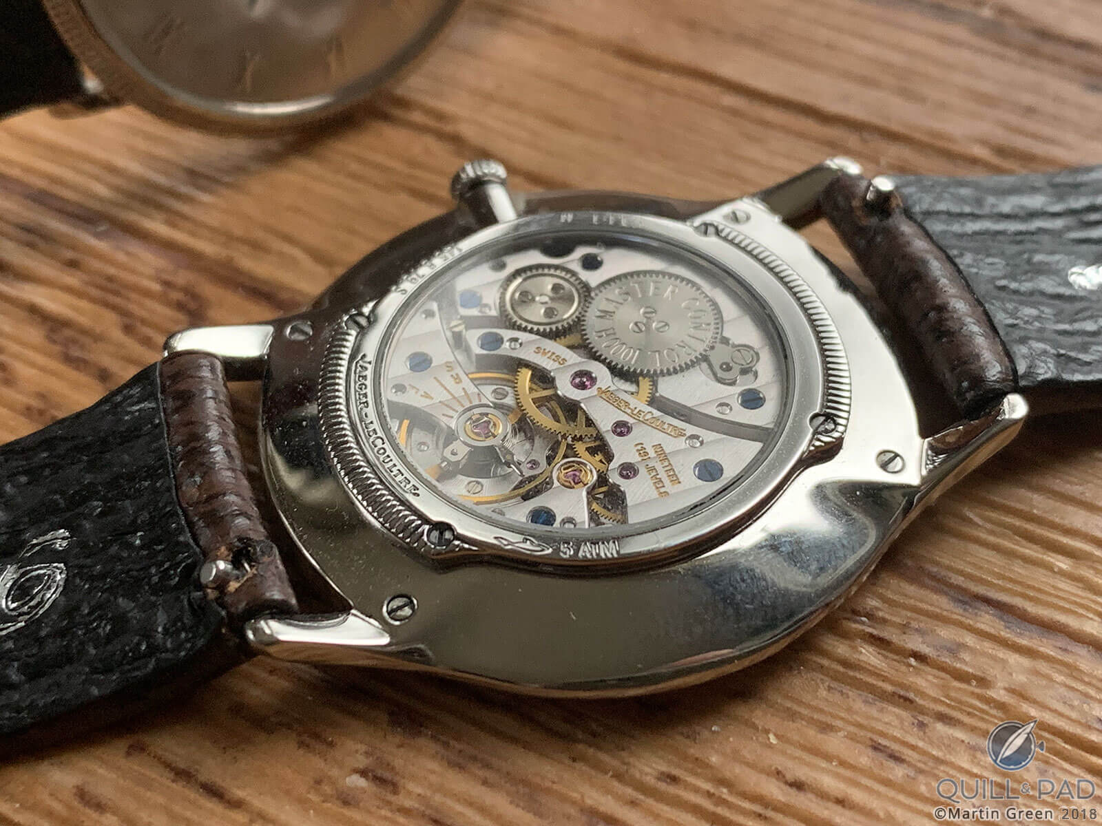 Back of the Jaeger-LeCoultre Master Ultra Thin
