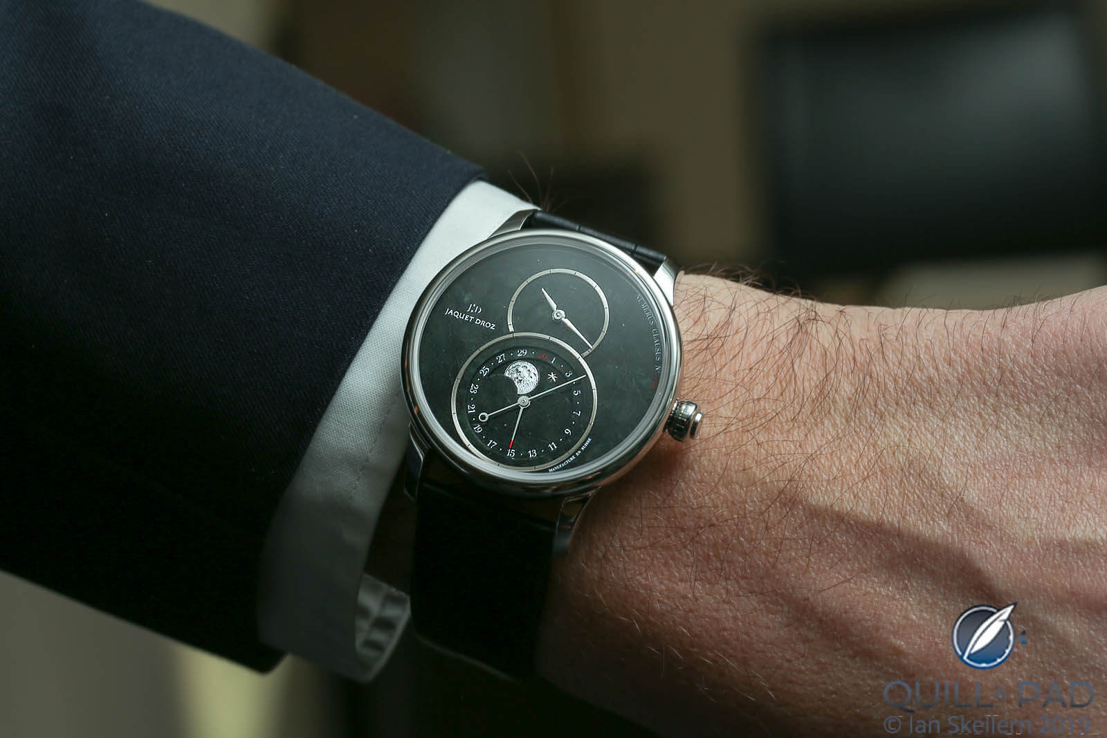 Jaquet Droz Grande Seconde Moon Serpentine wristshot